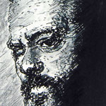 Portraitzeichnung Orson Welles